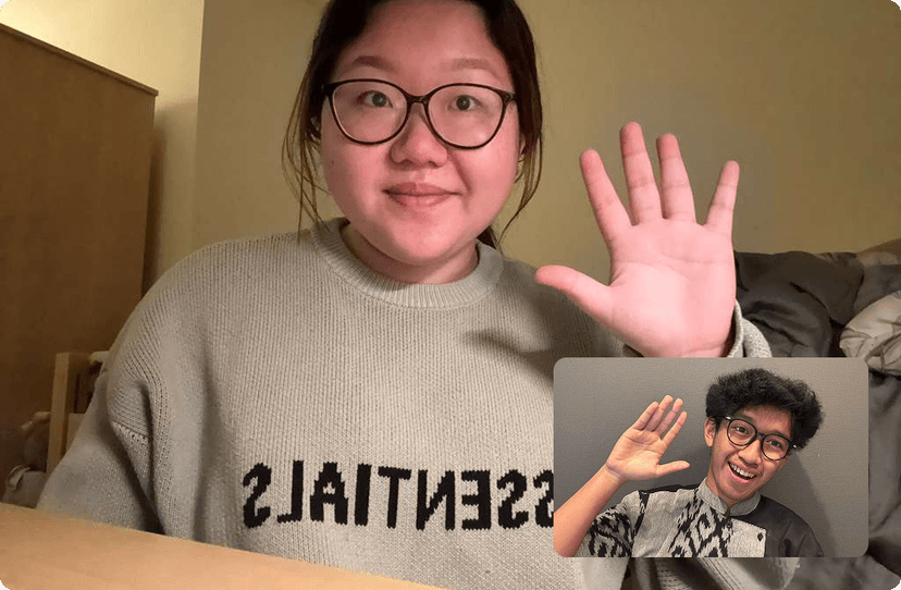 Video call with mentor